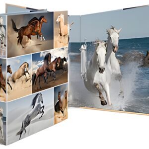 HERMA Classeur à anneaux "Animals" - chevaux, A4, mécanisme