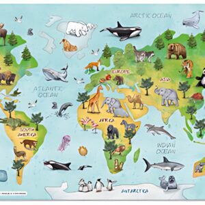 HERMA Sous-main "Carte du monde", (L)550 x (H)350 mm