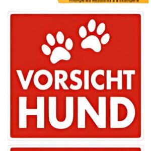 HERMA Hinweisetiketten "Vorsicht Hund"