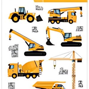 HERMA Sticker MAGIC "Engins de chantier", transpuffy