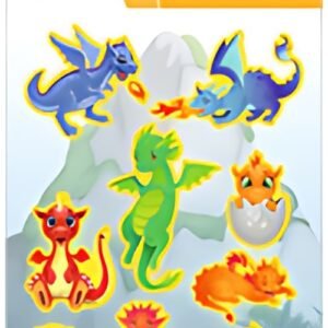 HERMA Sticker MAGIC "Dragons", en plastique, fluo