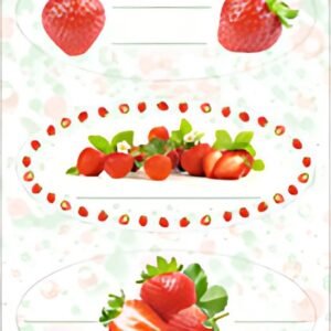 HERMA Étiquette de cuisine HOME "Fraises", 76 x 35 mm