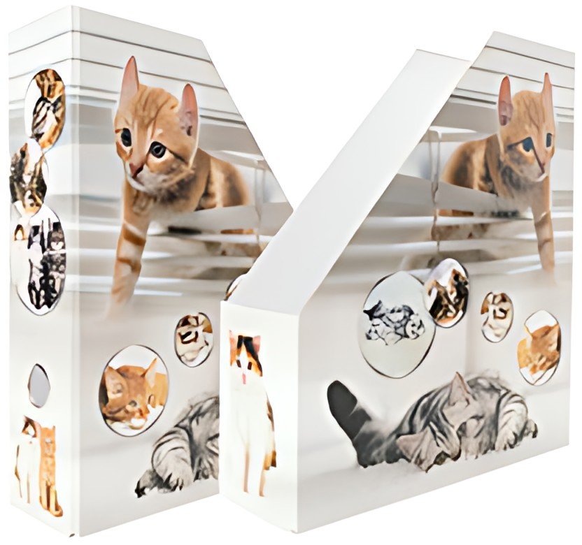 HERMA Porte-revue "Chats", A4, carton, (L)85 mm