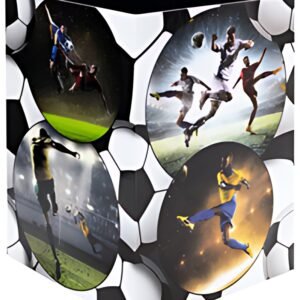 HERMA Corbeille à papier "Football", carton