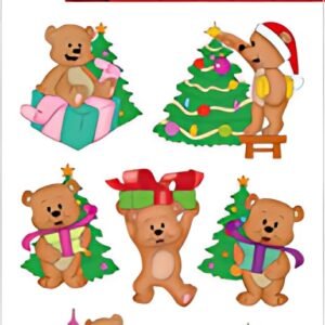 HERMA Sticker de Noël DECOR "Ours de Noël"