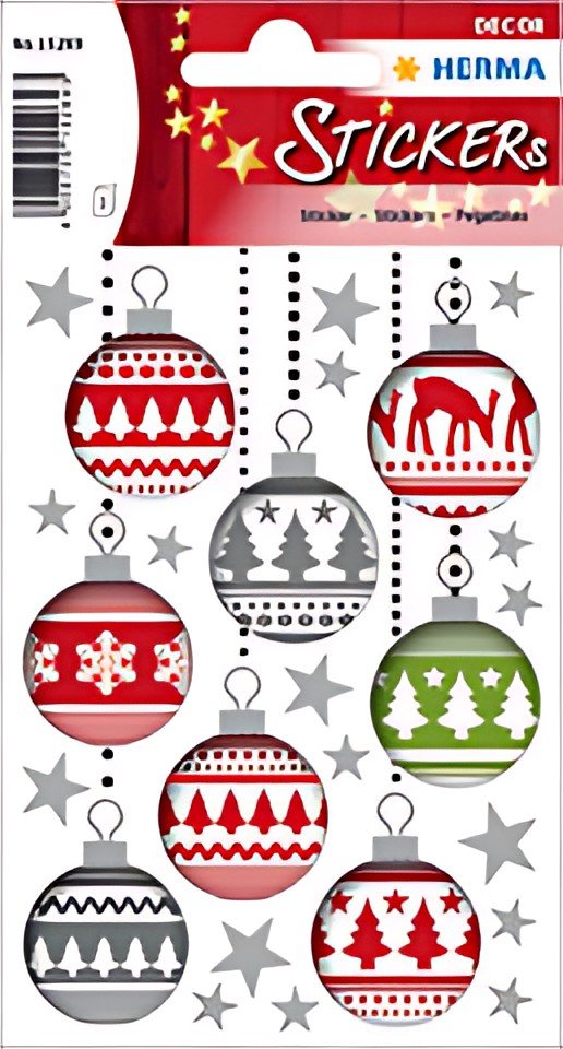 HERMA Sticker de Noël DECOR "Boule de Noël"