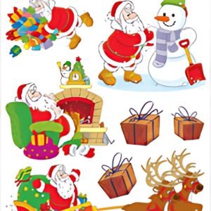 HERMA Image de Noël pour fenêtre "Joyeux Père Noël"
