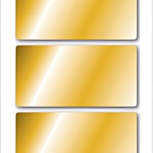 HERMA Sticker de Noël, rectangulaire, 34 x 67 mm, or