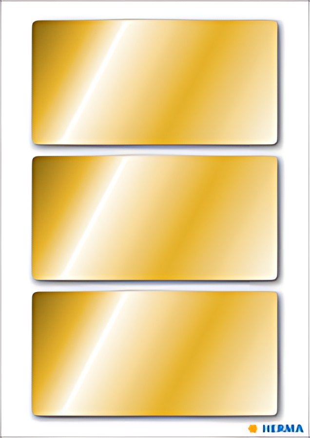 HERMA Sticker de Noël, rectangulaire, 34 x 67 mm, or
