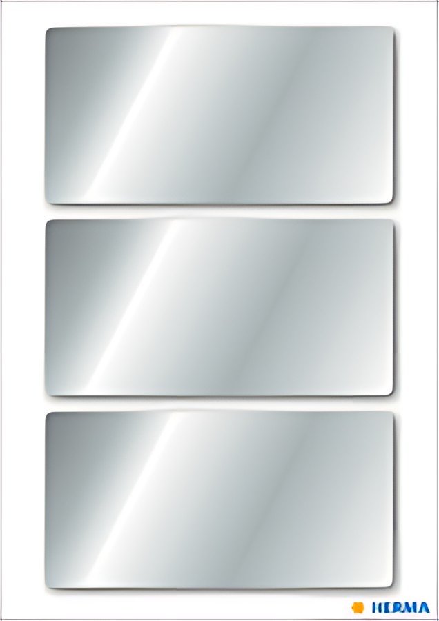 HERMA Sticker de Noël, rectangulaire, 34 x 67 mm, argent