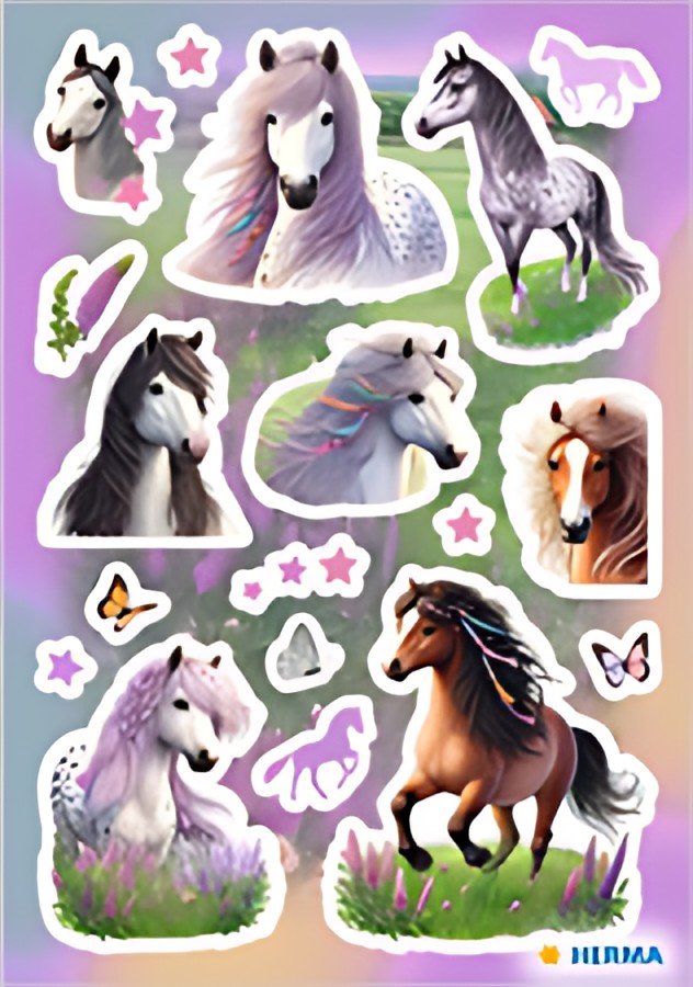 HERMA Sticker DECOR Monde du cheval, en papier