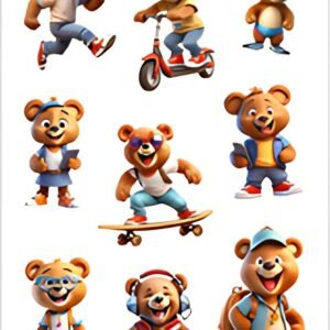 HERMA Sticker MAGIC Oursons stylés, papier