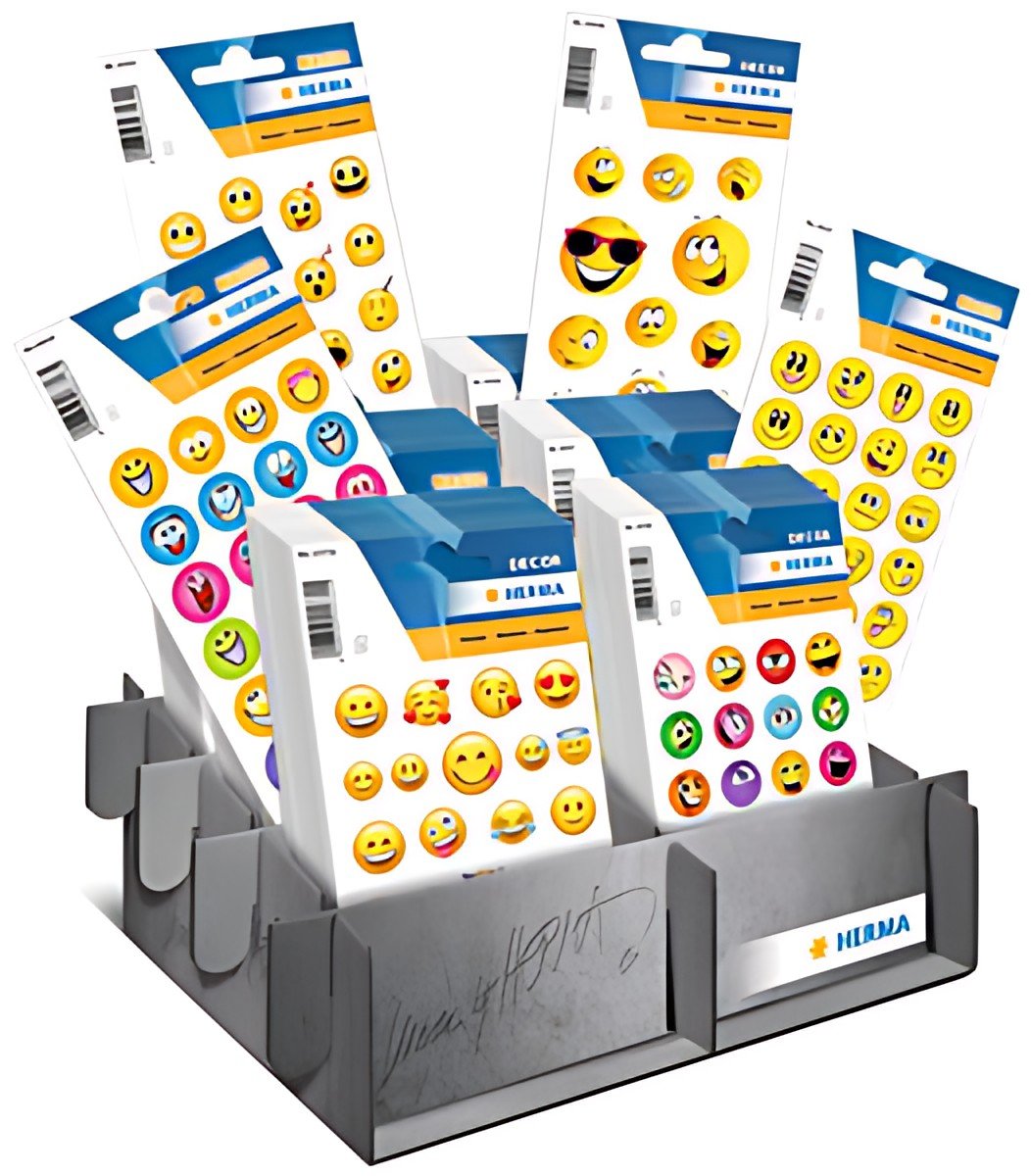 HERMA Sticker DECOR/MAGIC Happy Faces, présentoir