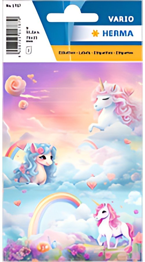 HERMA Étiquettes pour livres VARIO "Happy Unicorns", 76x35mm