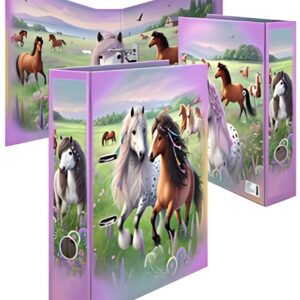 HERMA Classeur à motif "Le monde des chevaux", A4