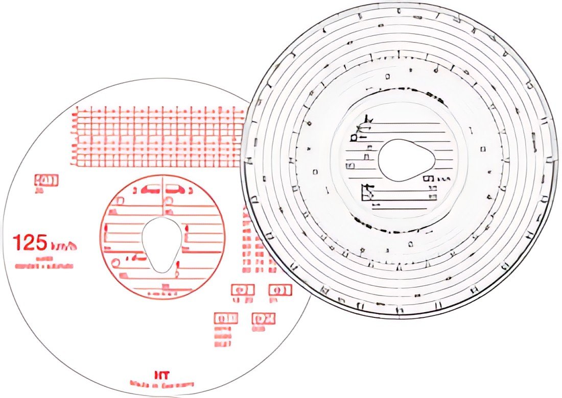 RNK Verlag Disque à diagramme HAUG, 125 km/h, combi