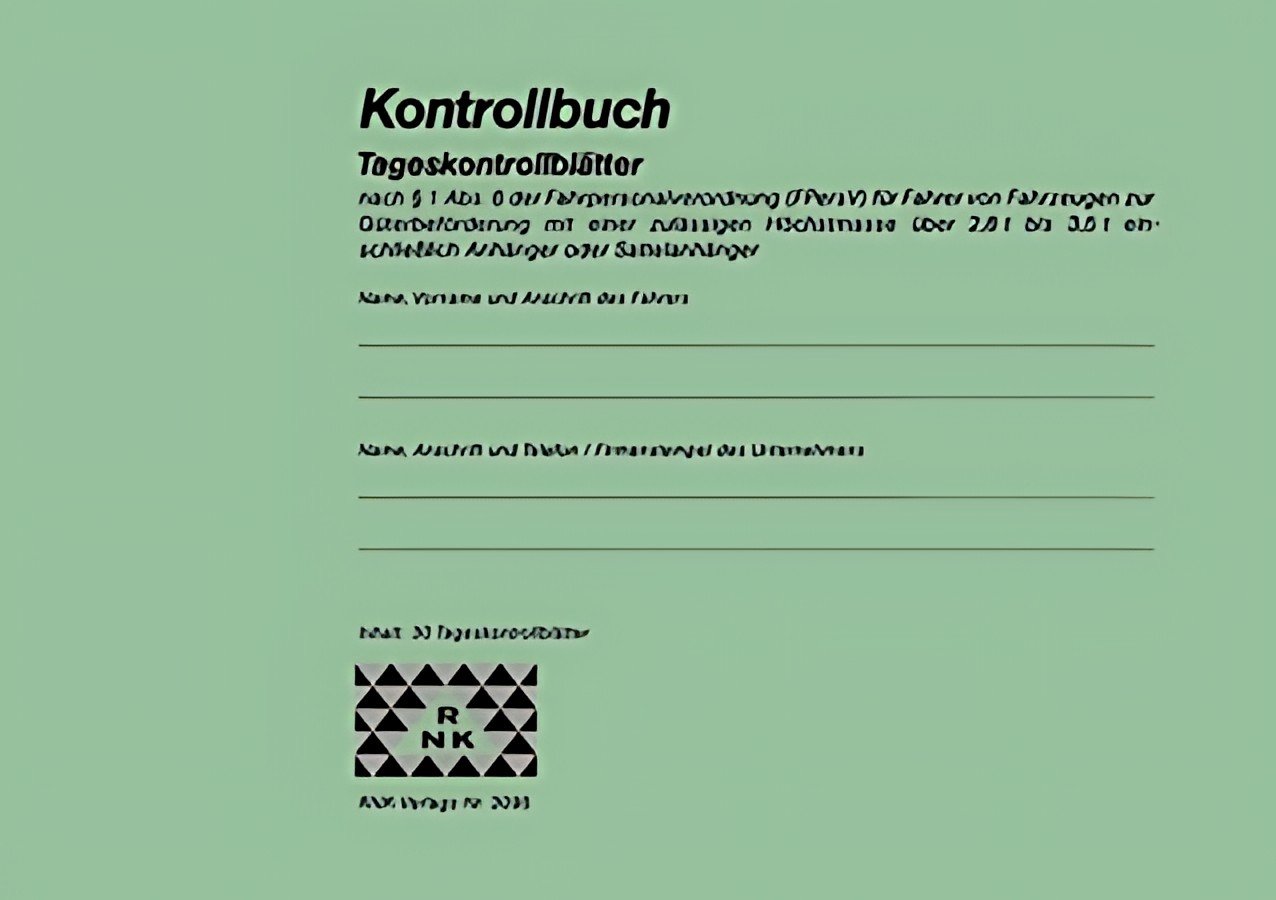 Carnet de contrôle RNK Verlag, DIN A5 paysage, 32 feuilles