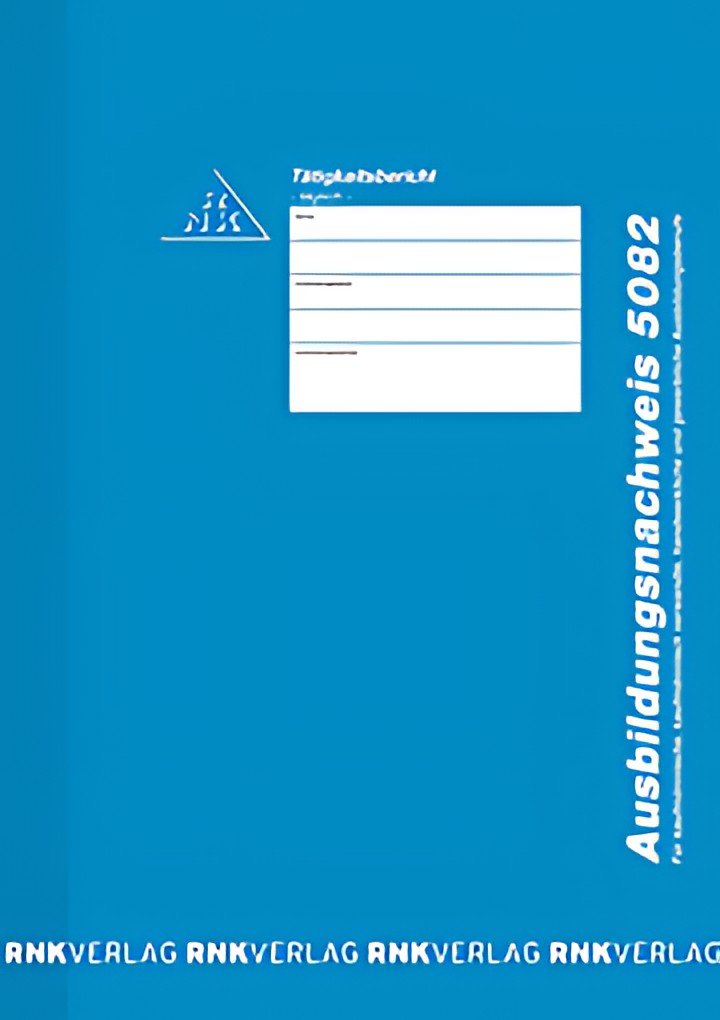 Bloc de certificat de formation RNK Verlag, quotidien, DIN A4