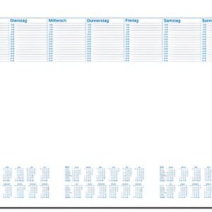 RNK Verlag Sous-main en papier "Office", avec calendrier