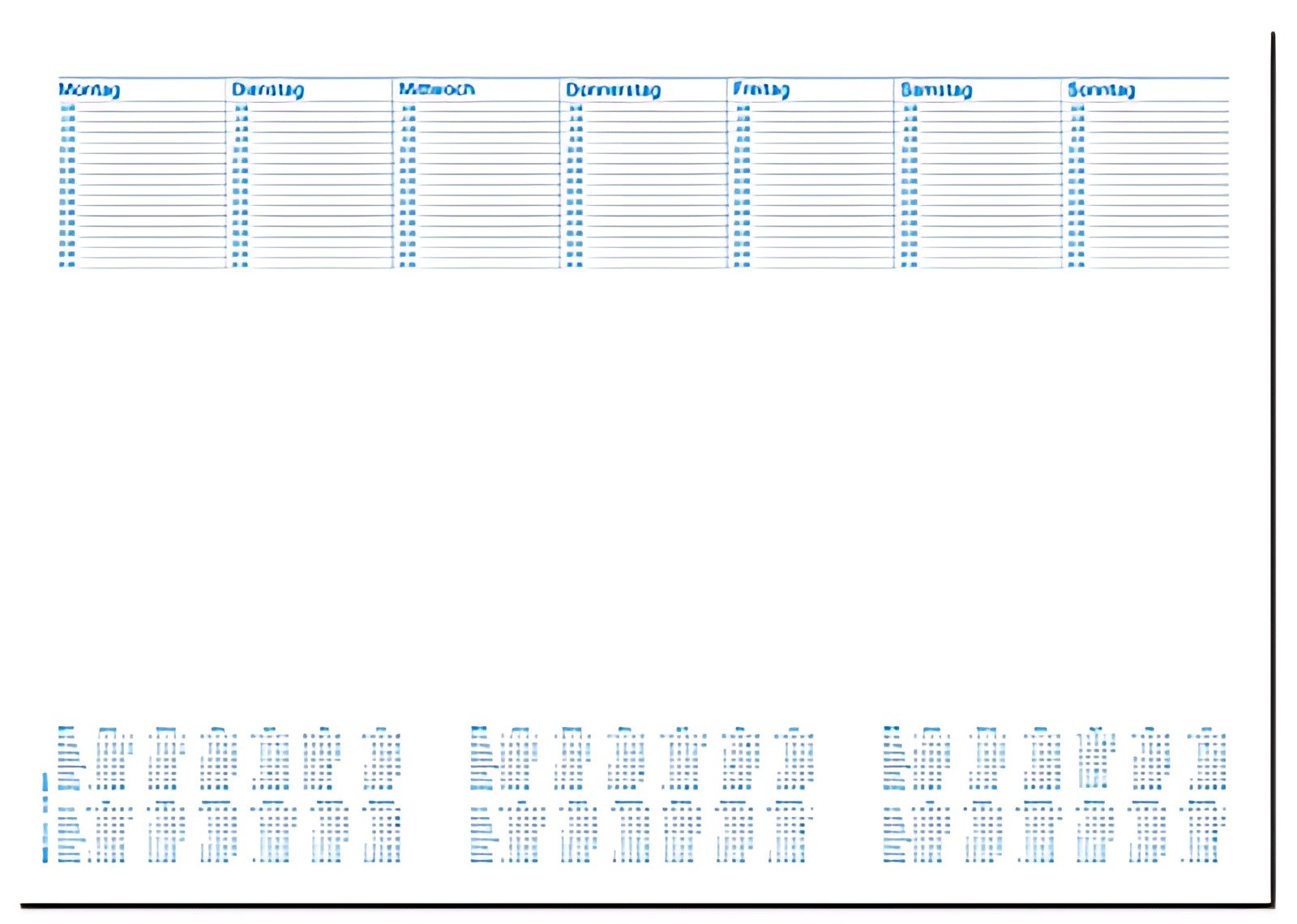 RNK Verlag Sous-main en papier "Office", avec calendrier