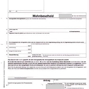 RNK Verlag Vordruck "Antrag auf Erlass eines Mahnbescheides"
