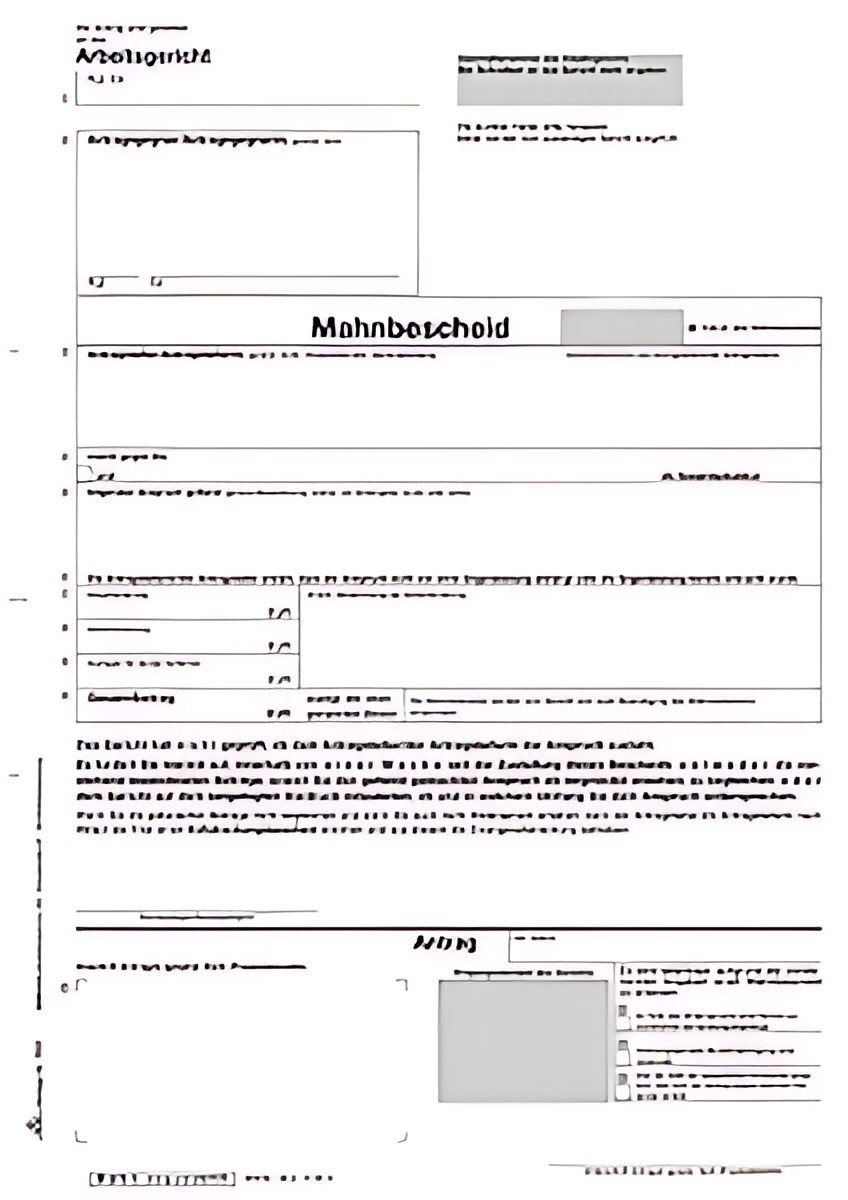 RNK Verlag Vordruck "Antrag auf Erlass eines Mahnbescheides"