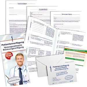 Formulaire « Testament de vie » RNK Verlag, 220 x 162 mm