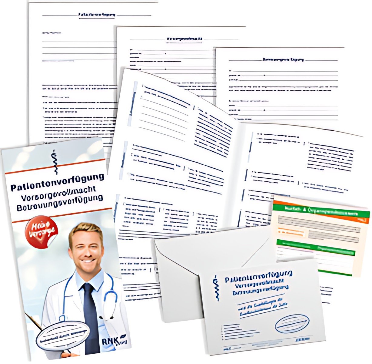 Formulaire « Testament de vie » RNK Verlag, 220 x 162 mm