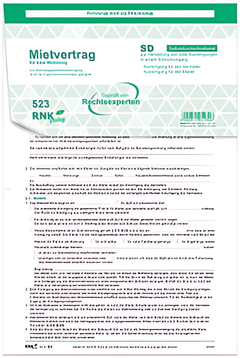 Formulaire RNK Verlag « Contrat de location universel pour appartements »