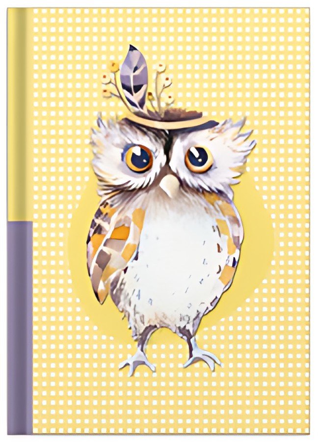 RNK Verlag Carnet de notes "Chouette", A5, 96 feuilles