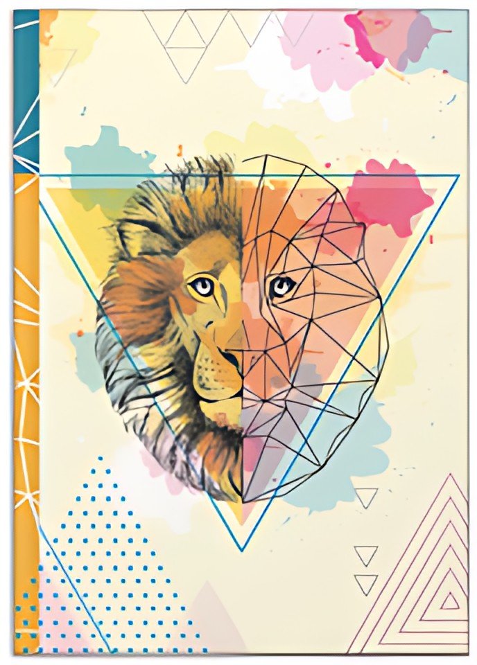 RNK Verlag Carnet de notes "Lion", A4, 96 feuilles, uni