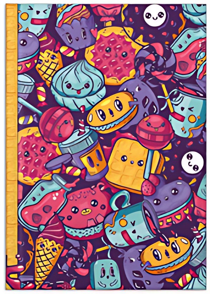 RNK Verlag Carnet de notes "Sweets", A4, 96 feuilles, uni