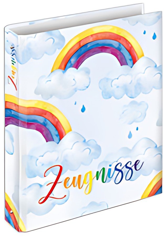 Classeur à anneaux pour certificat RNK Verlag "Rainbow", DIN A4, 250 x 315 mm
