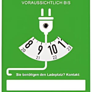 Disque de stationnement RNK Verlag avec disque de chargement, carton, bleu/vert