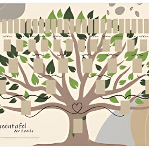 Pedigree de bijoux RNK Verlag "Arbre illustré", DIN A1