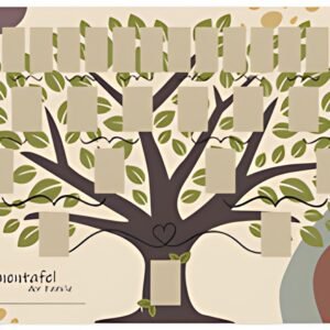 Pedigree de bijoux RNK Verlag "Arbre illustré", DIN A2