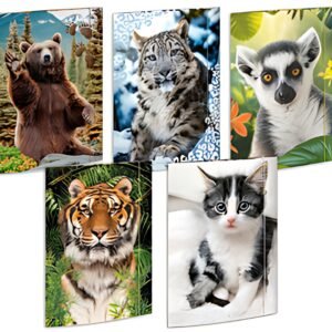 RNK Verlag Carton à dessin "Animaux", A3 - assortiment
