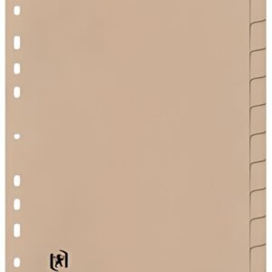 Oxford Intercalaires Touareg, uni, 12 touches, format A4