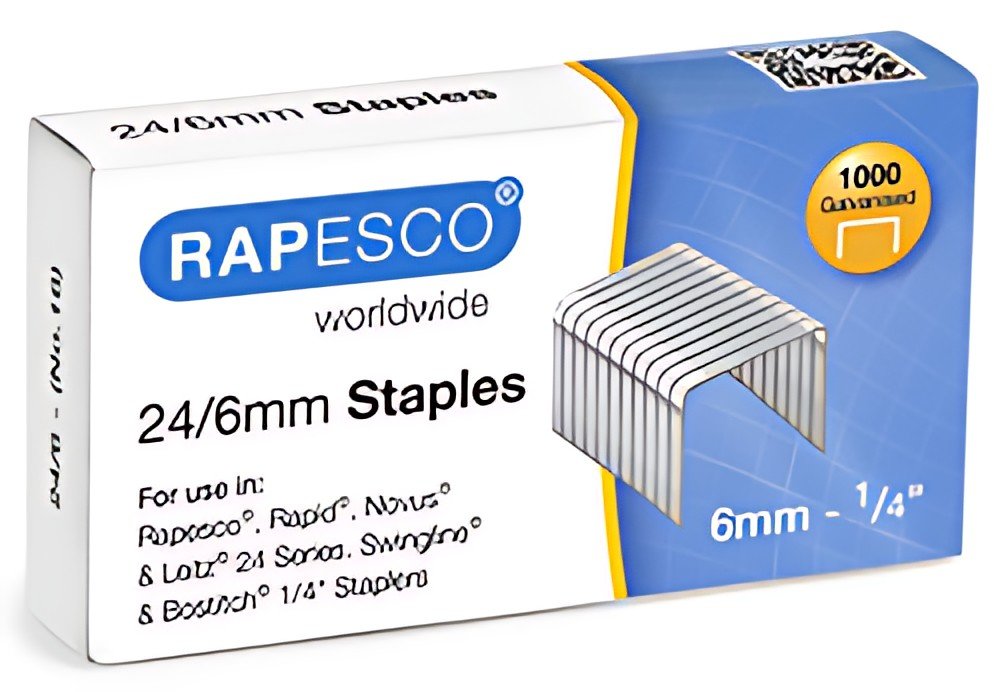 RAPESCO Agrafes 26/6, galvanisées, 5.000 pièces