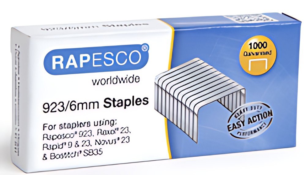 RAPESCO Agrafes 923/12, 1.000 pièces, galvanisé