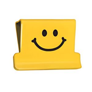 RAPESCO Clips à documents Supaclip 40, jaune, motif Smile