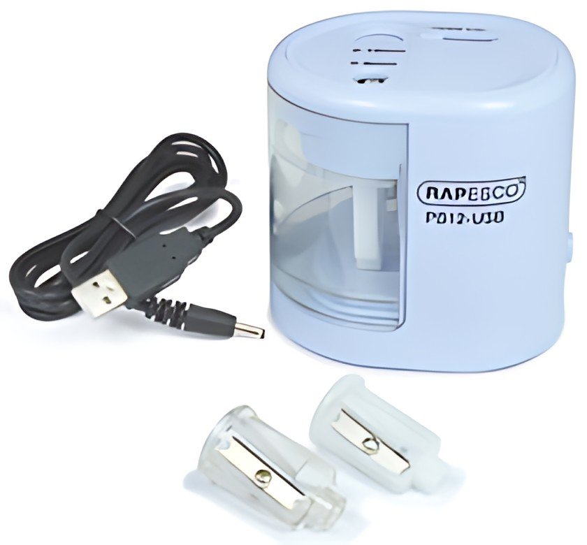 RAPESCO Taille-crayon électrique double PS-12-USB, bleu