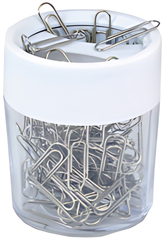 RAPESCO Distributeur de trombones avec aimant, blanc