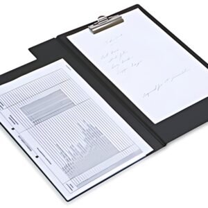 RAPESCO Pochette porte-bloc, A4, plastifié, PVC grainé, noir