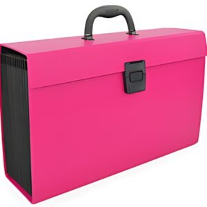 RAPESCO Trieur valisette, A4, 19 compartiments, rose vif