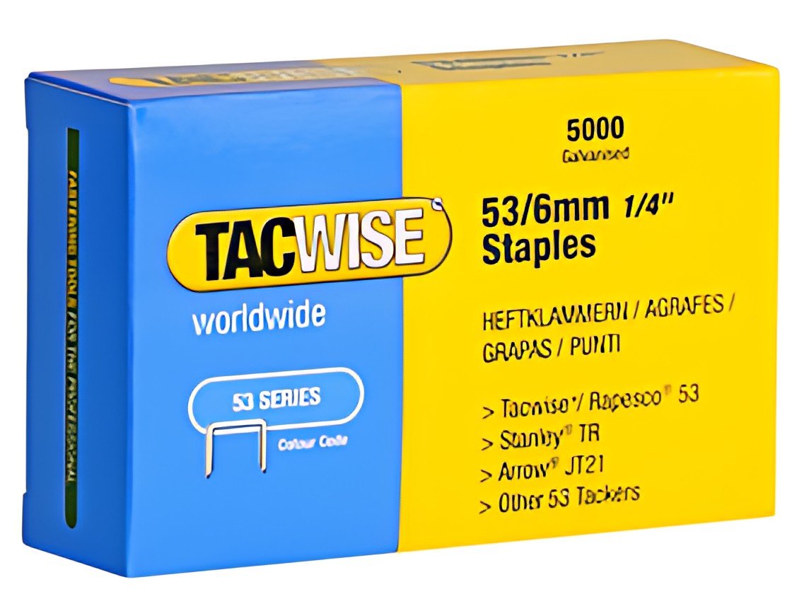 TACWISE Agrafes 53/4 mm, 2000 pièces, galvanisé