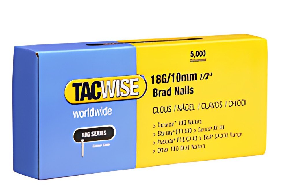 TACWISE Clous 18G/10 mm, galvanisé, 5.000 pièces