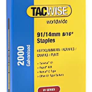 TACWISE Agrafes étroites 91/14 mm galvanisées, 2.000 pièces