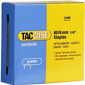 TACWISE Agrafes 80/12 mm galvanisées, 10.000 pièces