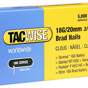 TACWISE Clous 18G/30 mm, 5.000 pièces